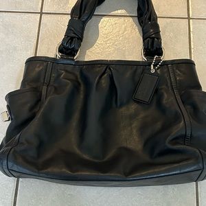 COACH No LO826-13422 Parker Riley Black Leather Satchel